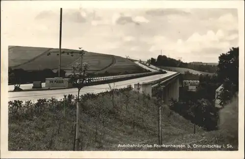 Frankenhausen Crimmitschau Autobahnbruecke / Crimmitschau /Zwickau LKR