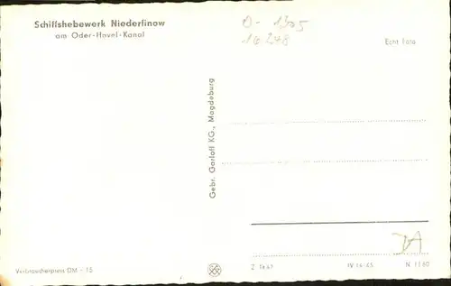 Niederfinow Schiffshebewerk / Niederfinow /Barnim LKR