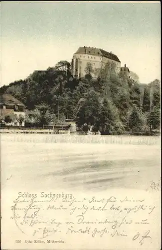Frankenberg Sachsen Schloss Sachsenburg / Frankenberg Sachsen /Mittelsachsen LKR