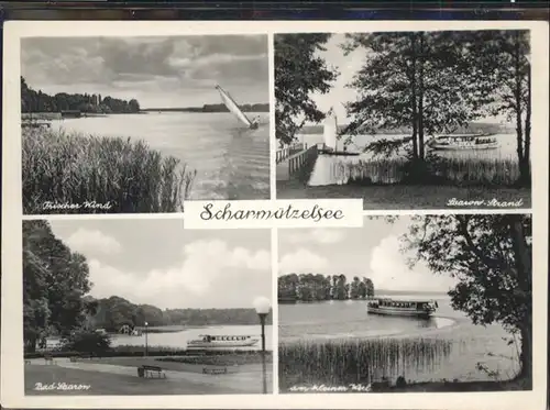 Scharmuetzelsee Bad Saaron Schiff Strand / Bad Saarow /Oder-Spree LKR