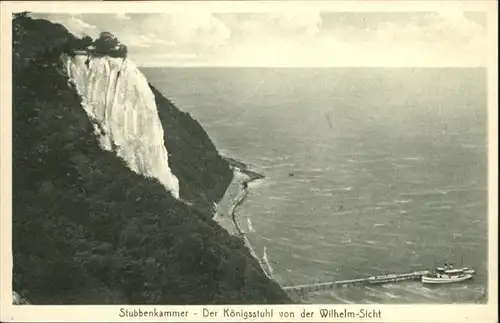 Stubbenkammer Ruegen Koenigsstuhl Wilhelm-Sicht / Sassnitz /Ruegen LKR