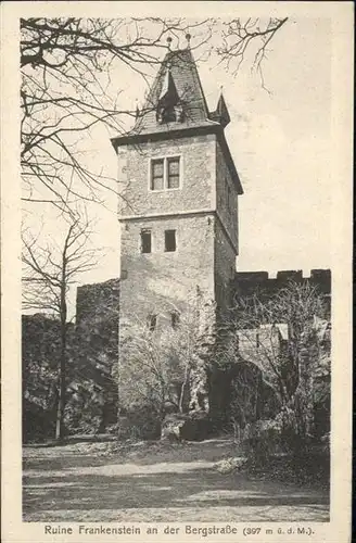 Burg Frankenstein Bergstrasse  / Muehltal /Darmstadt-Dieburg LKR