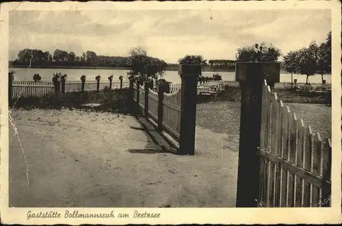 Beetzsee Gaststaette Bollmannsruh / Beetzsee /Potsdam-Mittelmark LKR