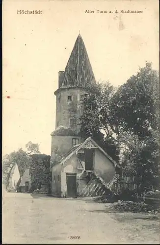 Hoechstaedt Donau Turm Stadtmauer / Hoechstaedt a.d.Donau /Dillingen Donau LKR