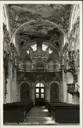Steingaden Oberbayern Kirche Orgelempore / Steingaden /Weilheim-Schongau LKR