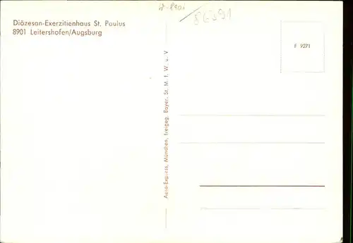 Leitershofen Exerzitienhaus St Paulus / Stadtbergen /Augsburg LKR