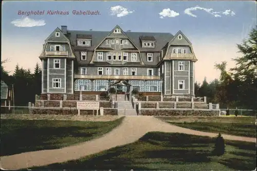 Gabelbach Thueringen Berg Hotel Kurhaus  / Langewiesen /Ilm-Kreis LKR
