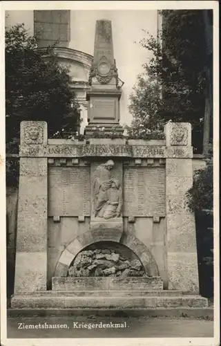 Ziemetshausen Krieger Denkmal  / Ziemetshausen /Guenzburg LKR