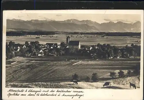 Altenstadt Oberbayern Kuehe Basilika / Altenstadt /Weilheim-Schongau LKR