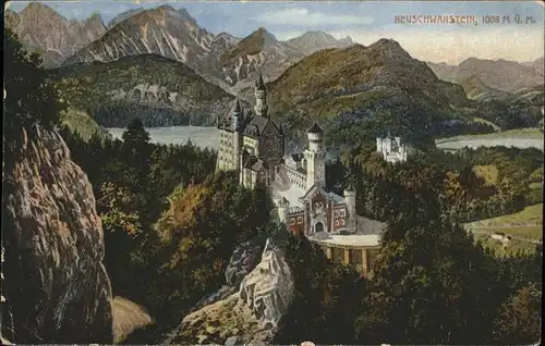 Schloss Neuschwanstein  / Fuessen /Ostallgaeu LKR