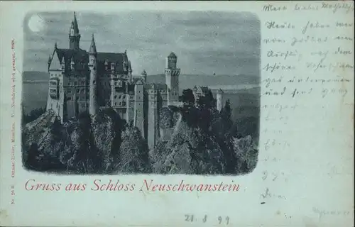 Schloss Neuschwanstein  / Fuessen /Ostallgaeu LKR