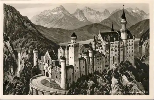 Schloss Neuschwanstein  / Fuessen /Ostallgaeu LKR