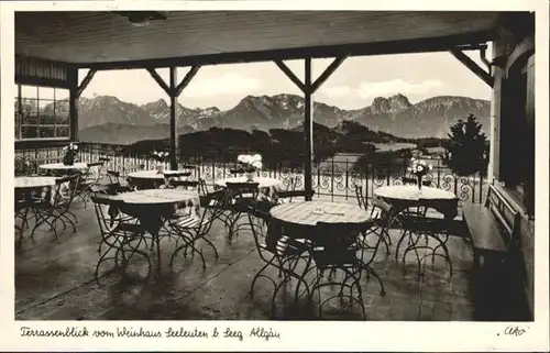 Seeg Weinhaus Seeleuten Terrasse / Seeg /Ostallgaeu LKR