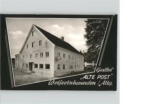 Wolfertschwenden Gasthof Alte Post / Wolfertschwenden /Unterallgaeu LKR