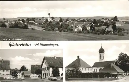 Winterrieden Kirche Pfarrhof / Winterrieden /Unterallgaeu LKR