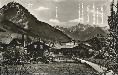 Hinang Rubihorn Kratzer / Sonthofen /Oberallgaeu LKR