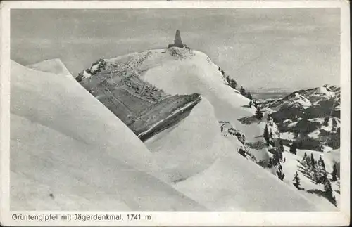 Gruentenhaus Gruentengipfel
Jaegerdenkmal / Burgberg i.Allgaeu /Oberallgaeu LKR