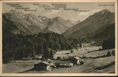 Schwand Oberstdorf Allgaeuer Alpen / Oberstdorf /Oberallgaeu LKR