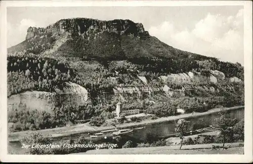 Lilienstein Elbsandsteingebirge / Bad Schandau /Saechsische Schweiz-Osterzgebirge LKR