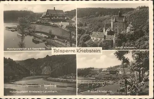 Kriebstein Motobootstation Schloss Kriebstein Freibad / Kriebstein /Mittelsachsen LKR