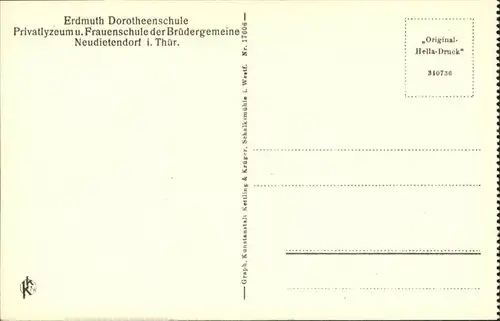 Neudietendorf Erdmuth Dorotheenschule / Neudietendorf /Gotha LKR