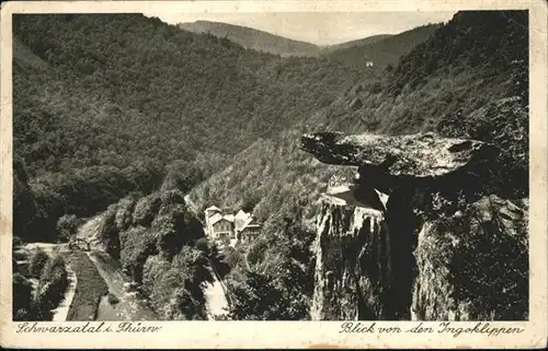 Schwarzatal Ingelklippe / Rudolstadt /Saalfeld-Rudolstadt LKR