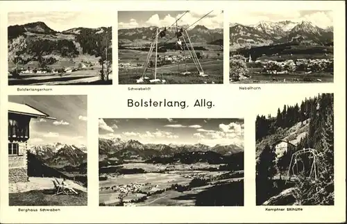 Bolsterlang Nebelhorn Schwebelift Berghaus Schwaben Kemptner Skihuette / Bolsterlang /Oberallgaeu LKR
