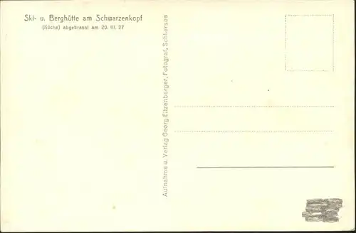 Schwarzenkopf Berghuette / Schliersee /Miesbach LKR