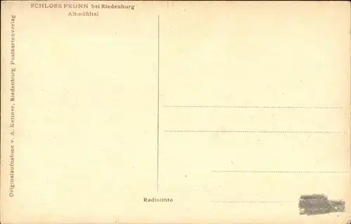 Riedenburg Altmuehltal Schloss Prunn / Riedenburg /Kelheim LKR