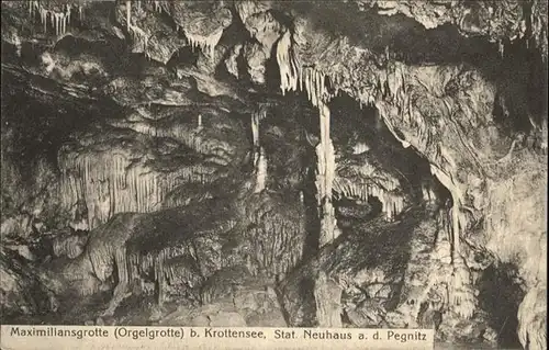 Krottensee Maximiliansgrotte Orgelgrotte / Neuhaus a.d.Pegnitz /Nuernberger Land LKR