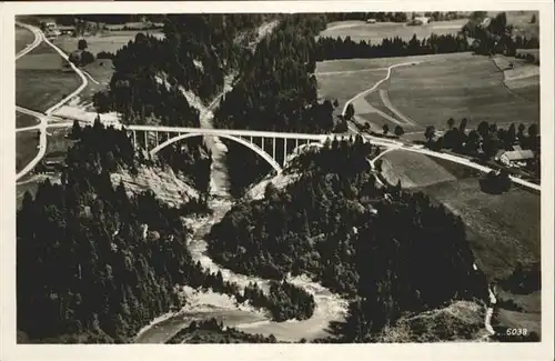 Echelsbach Fliegeraufnahme Ammerhochbruecke / Bad Bayersoien /Garmisch-Partenkirchen LKR