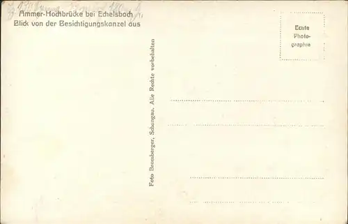 Echelsbach Ammerhochbruecke / Bad Bayersoien /Garmisch-Partenkirchen LKR