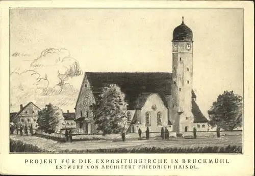 Bruckmuehl Rosenheim Expositur Kirche  / Bruckmuehl /Rosenheim LKR