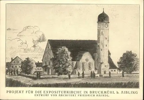 Bruckmuehl Rosenheim Expositur Kirche  / Bruckmuehl /Rosenheim LKR