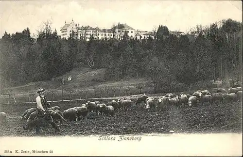 Zinneberg Schloss Hirte Schafe / Glonn /Ebersberg LKR