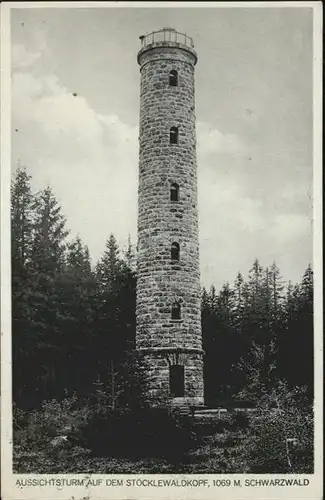 Schoenenbach Schluchsee Aussichtsturm Stockelwaldkopf