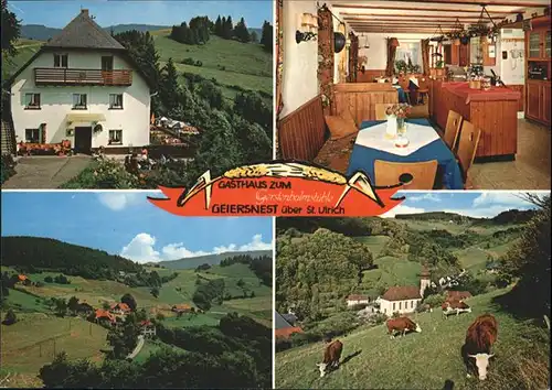 Geiersnest Gasthaus Gerstenbalmstueble Kuehe