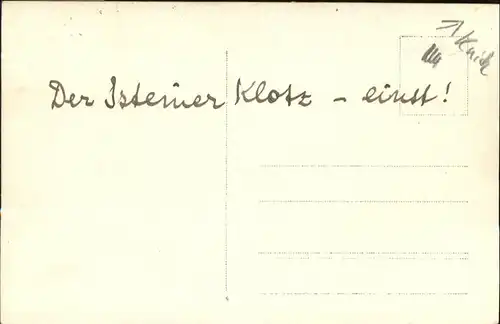 wq96650 Istein [Handschriftlich] Isteiner Klotz Kategorie. Efringen-Kirchen Alte Ansichtskarten