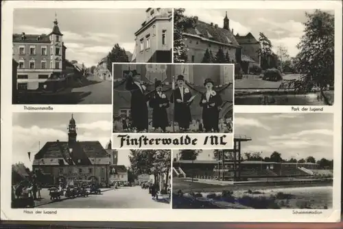 Finsterwalde Park der Jugend Schwimmstadion Thaelmannstrasse 