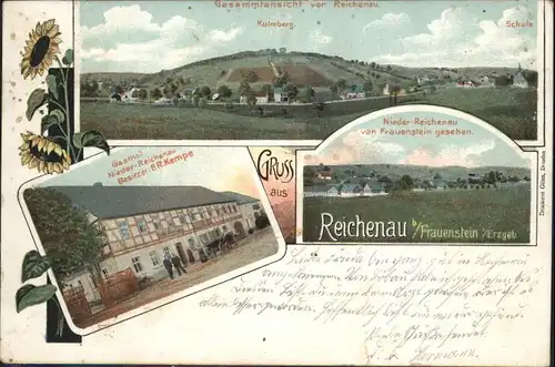 Reichenau Hartmannsdorf-Reichenau Gasthof Nieder-Reichenau Kulmberg Schule / Hartmannsdorf-Reichenau /Saechsische Schweiz-Osterzgebirge LKR