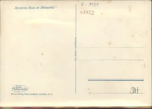 Heide Erzgebirgskreis Umweltkatastrophe im Erzgebirge 1931
Antonsthal