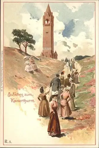 Teltow Grunewaldturm/Kaiser-Wilhelm-Turm Kuenstler Ewald Thiel