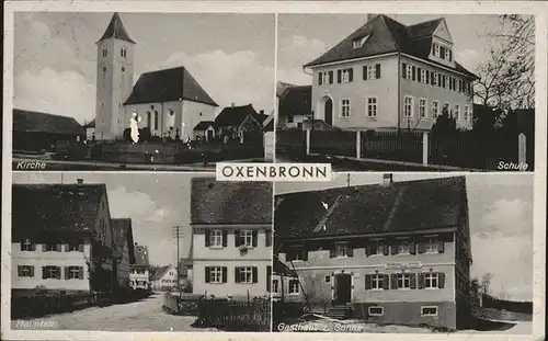 Oxenbronn Schule Kirche  Gasthaus Sonne