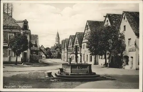 Feucht Marktplatz Brunnen