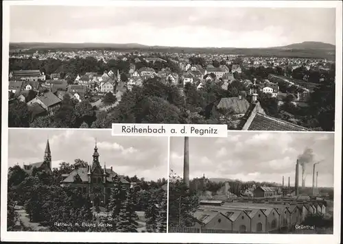 Roethenbach Nuernberg Rathaus Kirche Gruenthal