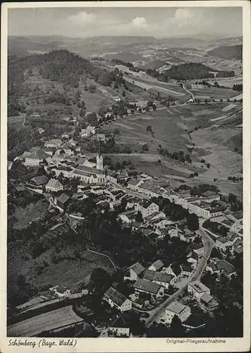 Schoenberg Bayerischer Wald Fliegeraufnahme / Schoenberg /Freyung-Grafenau LKR