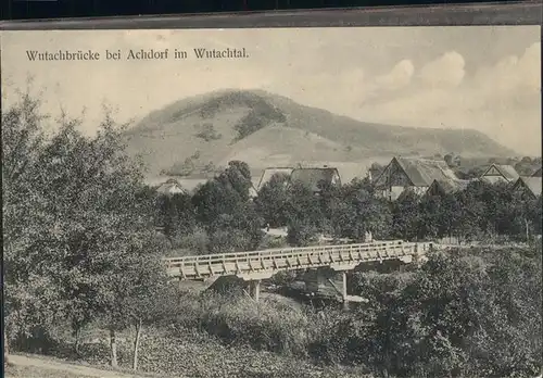 Achdorf Blumberg Wutachtal Wutachbruecke / Blumberg /Schwarzwald-Baar-Kreis LKR