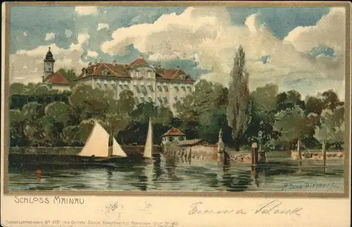 wx48110 Diemer Zeno Litho Schloss Kuenstler Zeno Diemer Kategorie. Kuenstler Alte Ansichtskarten