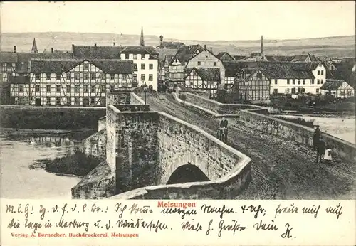 Melsungen Fulda Bruecke / Melsungen /Schwalm-Eder-Kreis LKR