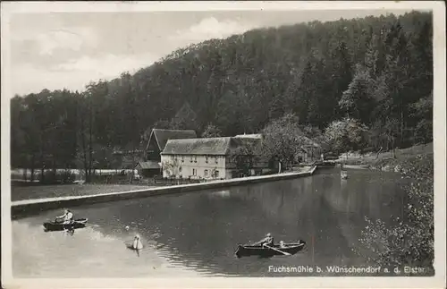 Wuenschendorf Elster Fuchsmuehle Boot 